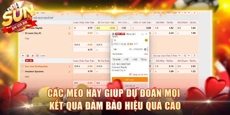 Các mẹo hay giúp dự đoán mọi kết quả đảm bảo hiệu quả cao