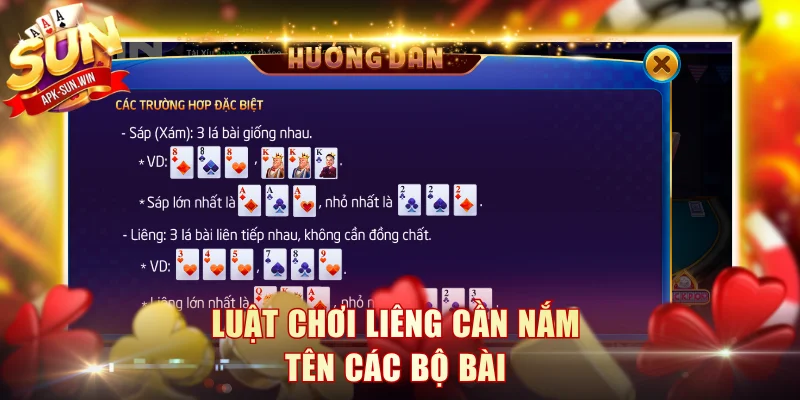 Điểm danh các bộ bài khi tham gia cược Liêng